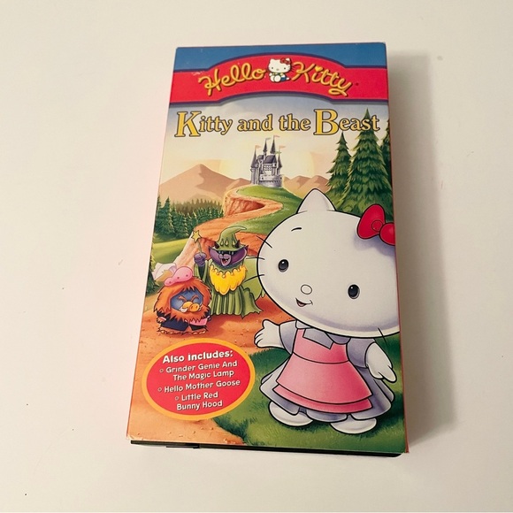 Hello Kitty Other - Vintage 1998 Hello Kitty Kitty and the Beast VHS Tape Furry Tale Theater